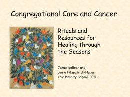 Congregational Care and Cancer