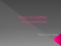 Ways to Gather Requirements
