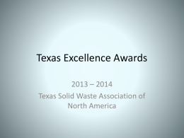 Texas Excellence Awards