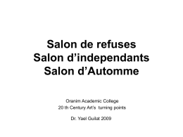 Salon de refuses Salon d’independants Salon d’Automme