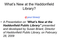 What’s New at Your Library?