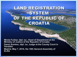 Land Registry System in Croacia