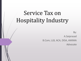 Service Tax – Recent Budget Amendments