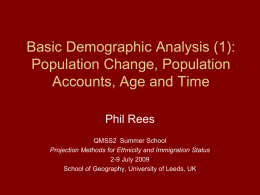 Lecture 2: More on simple population models, population