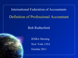Definition of Professional Accountant