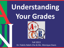 Understanding Your Grades - American University of Nigeria