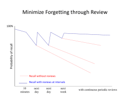 Minimize Forgetting through Review
