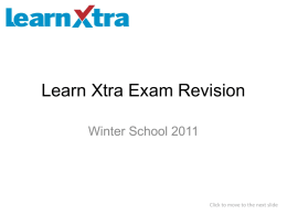 Learn Xtra Exam Revision