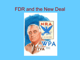 FDR and the New Deal - Johnston County Schools