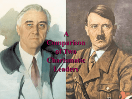 A Comparison of Two Charismatic Leaders - Online