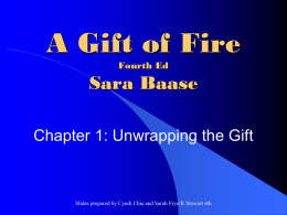 A Gift of Fire Fourth Ed Sara Baase