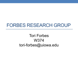 Forbes Research Group