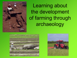 Early Farming - University of Arizona