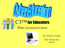 C3 for Educators: What you need to know