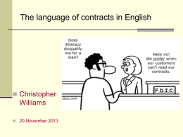Why are contracts in English so resistant to Plain