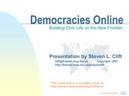 Democracies Online