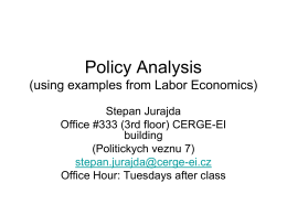 Ec423 Labour Economics