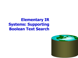 Boolean Text Search - University of California, Berkeley