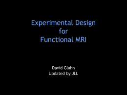 An Introduction to Functional MRI
