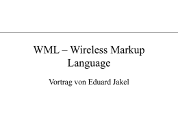 Was ist WML (WAP)?