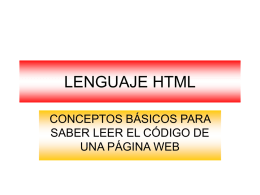 LENGUAJE HTML - INTEF