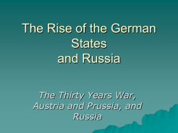 The Rise of the German States