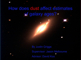 How does dust affect estimates of galaxy ages?
