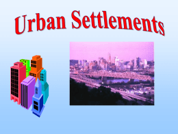 Urban Settlements - CCC Kei Yuen College