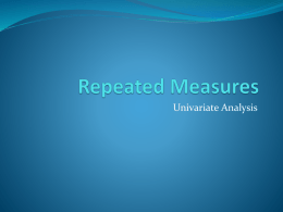 Repeated Measures - Purdue University