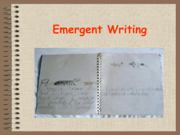 Emergent Writing - Johns Hopkins University