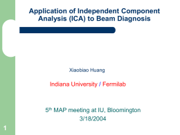 Application of Independent Component Analysis (ICA) to