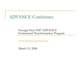 ADVANCE Conference