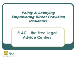 Policy & Lobbying: Empowering Direct Provision Residents