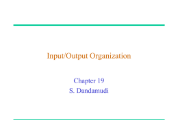 Interrupts & Input/output