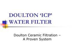 Doulton ‘ICP’ Water Filter