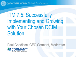 ITM 7.5: Successfully Implementing and Growing with Your
