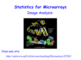 Lecture 3: Image Analysis
