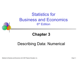 Statistics for Business and Economics, 6/e