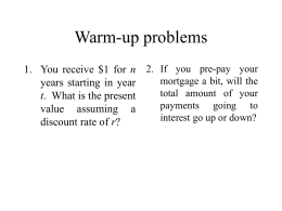 Warm-up problems - Northwestern University