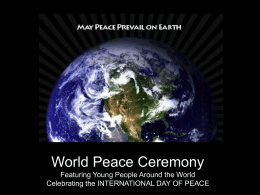World Peace Flag Ceremony