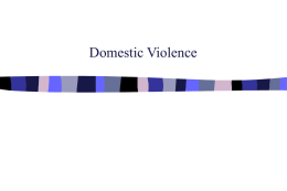 Domestic Violence: The Relationship to Child Abuse and Neglect