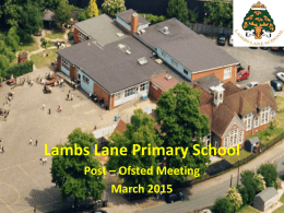 Lambs Lane Primary School
