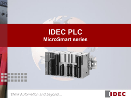 IDEC PLC MicroSmart & MicroSmart Pentra