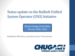 Railbelt Reliability, Efficiency, Open Access Transmission