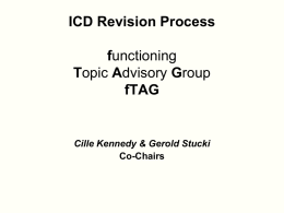 ICD-11 ICD revision process fTAG ppt