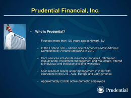 Prudential Financial, Inc. - NEBGH
