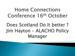 Home Connections Conference 16th October
