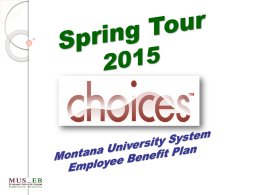 Wellness and U - Montana University System | CHOICES