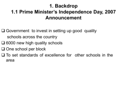PPP Model under Model Schools Scheme