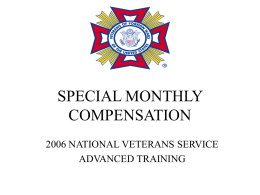SPECIAL MONTHLY COMPENSATION AND PENSION